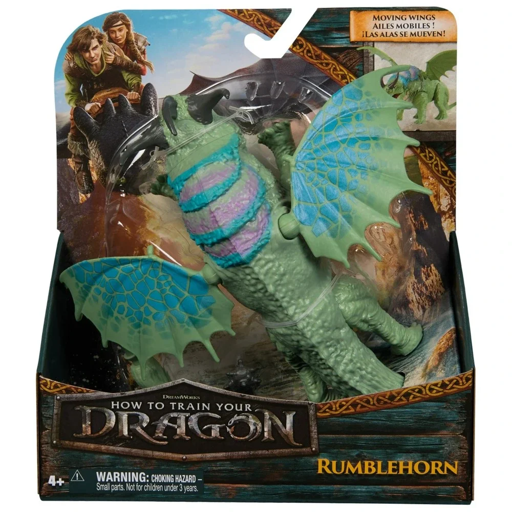 Dreamworks Dragons How To Train Your Dragon Rumblehorn Action Figures Toys NEW